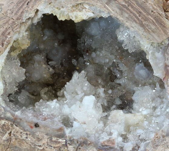 Crystal Filled Dugway Geode (Polished Half) #38878